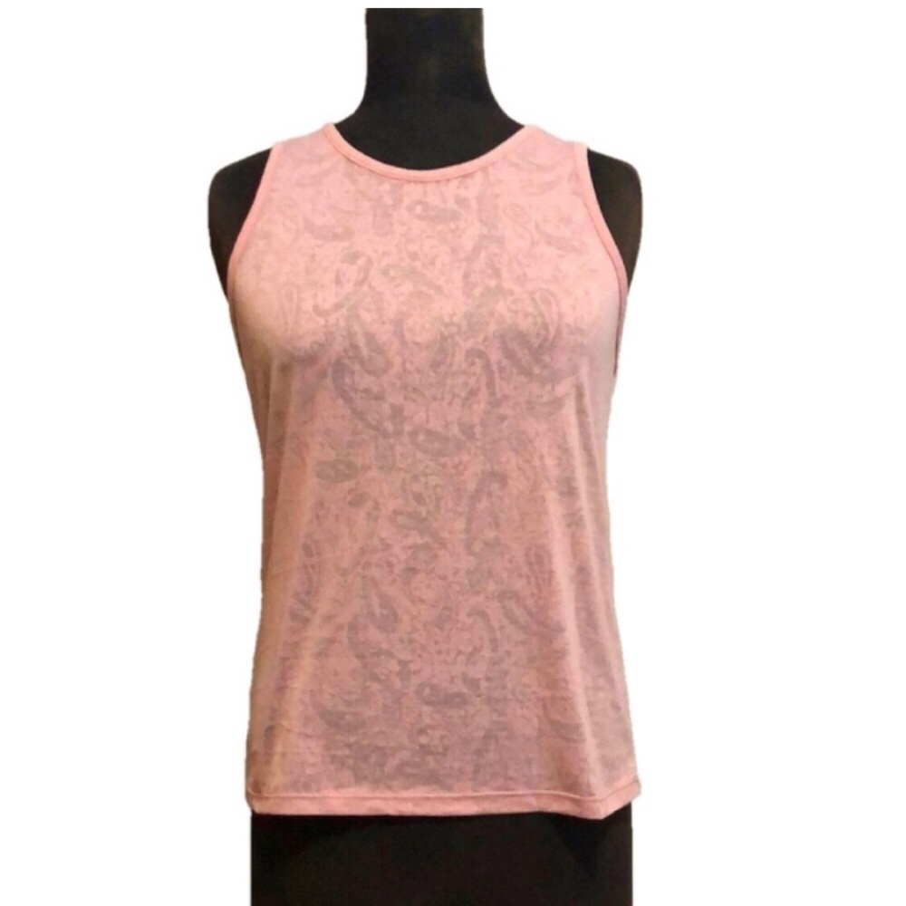 Zenana Outfitters Light Pink Paisley Print Tank Top